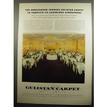 1955 Gulistan Carpet Ad - The Ambassador chooses Gulistan Carpet