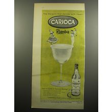 1955 Ron Carioca Rum Ad - The Daiquiri that dances with flavor!