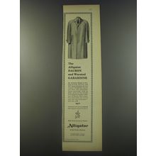 1956 Alligator Dacron and Worsted Gabardine Coat Advertisement