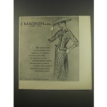 1956 I. Magnin & Co. Dress by A. Goodman Advertisement - Worldly and wearable
