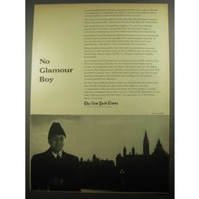 1956 The New York Times Ad - No Glamour boy