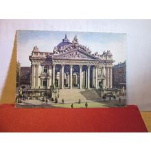 LA BOURSE, BRUXELLES, BRUSSELS . unused vintage postcard =