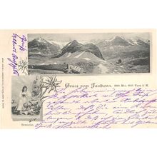 Gruss Aus Hotel Faulhorn Switzerland Bernoise Rare 1901 Old Postcard