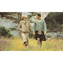 Princess Diana Prince Charles Scottish Fashion Dee Side Idyll Balmoral Postcard