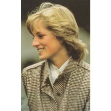 Princess Diana Balmoral Scotland Honeymoon Portrait Postcard