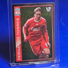 TOPPS PREMIER LEAGUE 2010 FERNANDO TORRES LIVERPOOL FOIL STICKER #255
