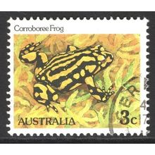 AUSTRALIA 1982: REPTILES & AMPHIBIANS - 3c CORROBOREE FROG USED (G5)