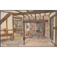 The Kitchen, Shakespeare's Birthplace, Stratford-on-Avon, c.1910s - Postcard