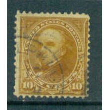 Used 283 10c Daniel Webster Barely Clears M05368