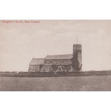 Rougthon Church Cromer Norfolk Village Rare Old Postcard