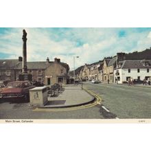 Main Street Callander Keep Britain Tidy Waste Paper Bin 1970s Postcard