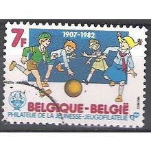 Belgique 1982 Michel 2117 O Cote (2008) 0.30 € 75 Ans Scoutisme Cachet rond