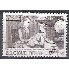 Belgique 1977 Michel 1921 O Cote (2008) 0.25 € La leçon philatélie Cachet rond