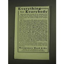 1903 Montgomery-Ward Department Store Ad - Everythimg