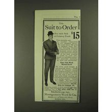1903 Montgomery Ward Suit Ad - Suit to Order
