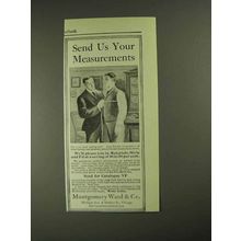 1903 Montgomery Ward Suits Ad - Send Us Measurements