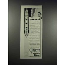 1931 Canadian Pacific Ad - Go Empress