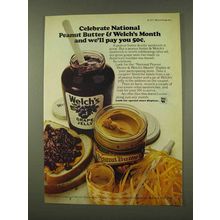 1973 Welch's Grape Jelly Ad - National Peanut Butter