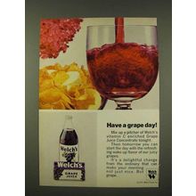 1973 Welch's Grape Juice Ad - Have a Grape Day