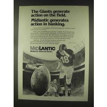 1977 Midlantic National Banks Ad - The Giants