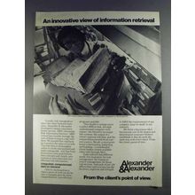 1980 Alexander & Alexander Ad - Information Retrieval