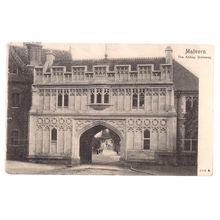 MALVERN ABBEY GATEWAY. unused vintage postcard c.1900 =