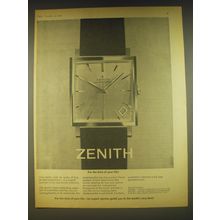 1963 Zenith Model Ref.666 Watch Ad - For the time of your life