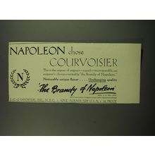 1949 Courvoisier Cognac Advertisement - Napoleon chose Courvoisier