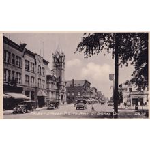 Talbot Street Ontario Flower Service Station Canada Real Photo Postcard