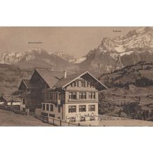 Adelboden School Schulhaus Old Switzerland Postcard