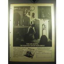 1975 Blue Oyster Cult On Your Feet or On Your Knees Album Ad - The Live Gospel