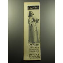 1957 Best & Co. Royal Robes Advertisement - Christmas Wrapping