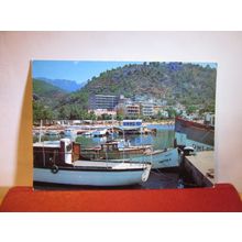 PUERTO DE SOLLER, MALLORCA, SPAIN used postcard 1974 pm =