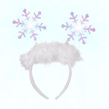 Flashing Snowflake Head Boppers Light Up Headband