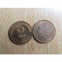 1995j 2 Pfennig Germany Coin