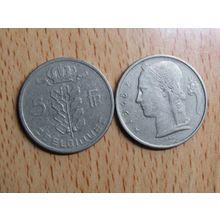 Belgium 1948 5 Franc Belgique (French Text) Coin
