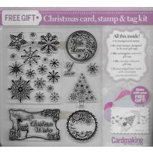 Christmas Card, Stamp & Tag Kit. Cardmaking Scrapbooking Crafts Stamping