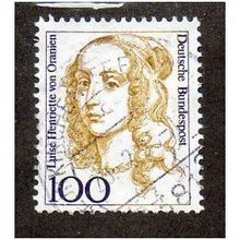 GER 1986 100pf 'FAMOUS WOMEN -LUISE HENRIETTE VON ORANIEN'FINE USED (EBID30-093)