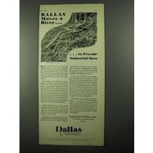 1931 Dallas Tourism Ad - Moves a River To Provide Sites