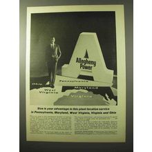1964 Allegheny Power Ad - Size Is Your Advantage