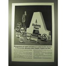 1964 Allegheny Power Ad - Managements You Follow
