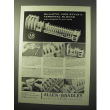 1964 Allen Bradley Ad - Bulletin 1492 Terminal Blocks