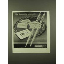 1965 Cross Pens Ad - Discriminating People Gather
