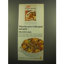1965 French's Brown Gravy Mix Ad - When This Good