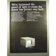 1966 Datalog MC 8800 Line Printer Ad - Harnessed the Speed of Light