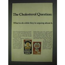 1967 Quaker Oats Ad - The Cholesterol Question