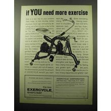 1969 Exercycle Exerciser Ad - If You Need More Exercise