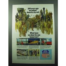 1969 Union Pacific Railroad Ad - United America By Rail