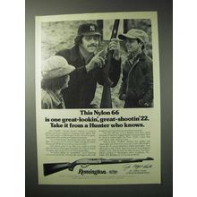 1976 Remington Nylon 66 Rifle Ad - Jim Catfish Hunter