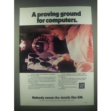 1985 GM General Motors Ad - Proving Ground Computers
